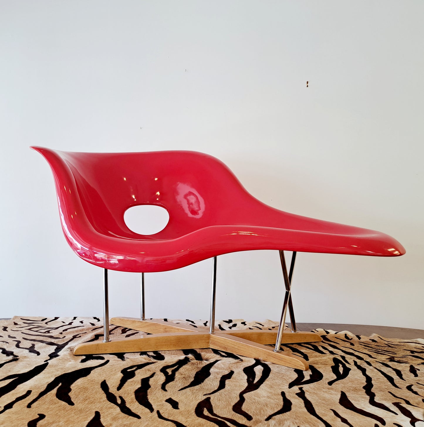 Eames La Chaise by Vitra in Red