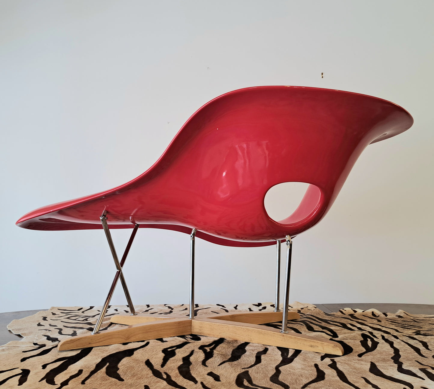 Eames La Chaise by Vitra in Red